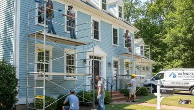Professional painters serving Burlington, MA for interior and exterior house painting projects