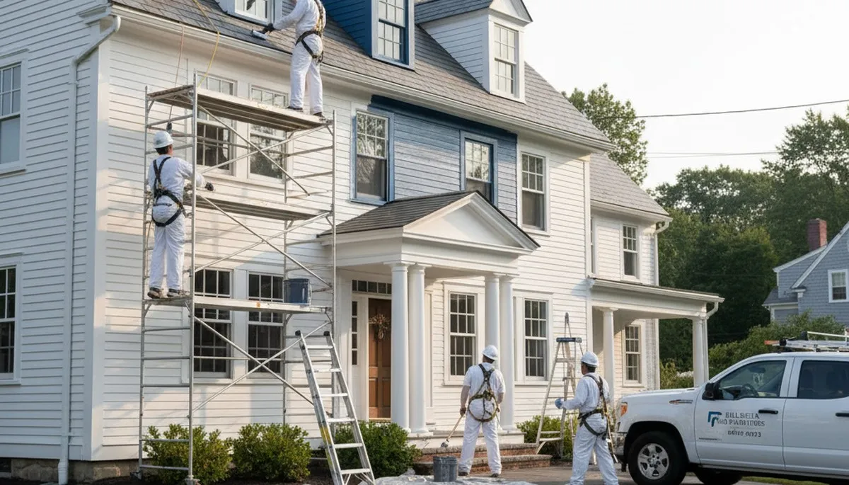 Professional Burlington, MA painters providing interior and exterior painting services