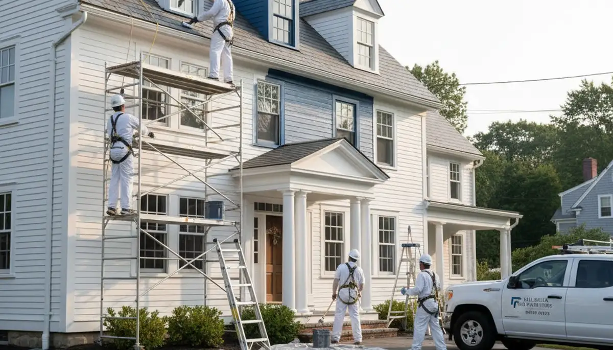 Professional Burlington, MA painters providing interior and exterior painting services
