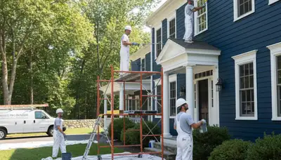 Professional painters in Burlington, MA providing residential and commercial painting services
