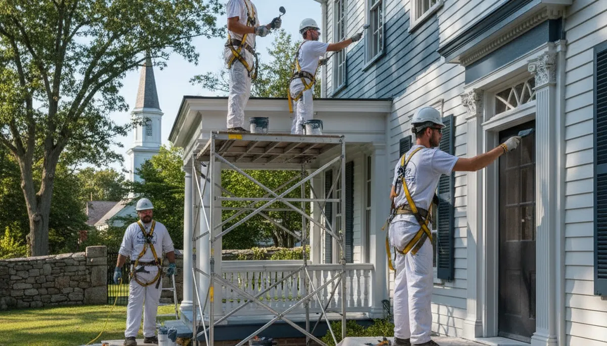Burlington, MA painting contractor providing residential and commercial interior and exterior painting services