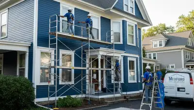 Professional painters in Burlington, MA providing interior and exterior painting services