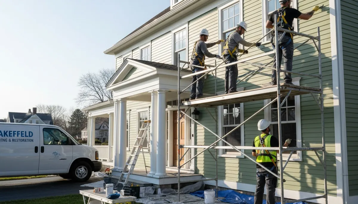 Professional painting service in Burlington, MA for interior and exterior home painting projects