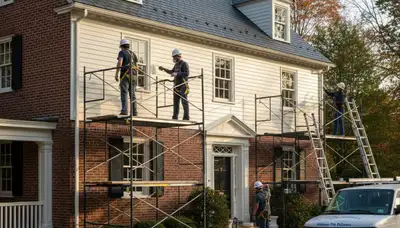 Professional painters in Burlington, MA providing interior and exterior painting services