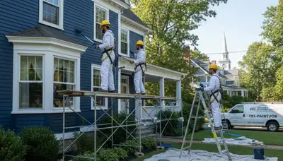 Burlington, MA painting contractor providing professional interior and exterior house painting services